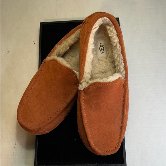 UGG ASCOT LUMBER SUEDE EVERDAY GO TO WATER RESISTANT COSY SLIPPER LOAFER SZ 10 - Picture 2 of 12